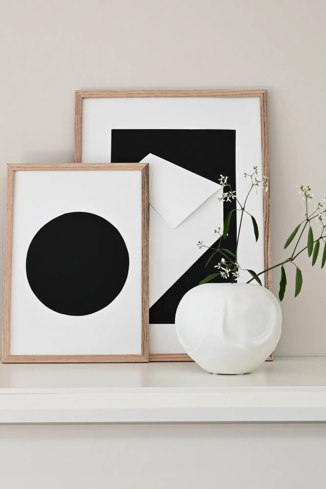 Orimono Vase - Mini on a marble tabletop with soft lighting