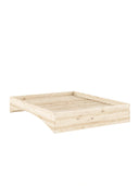 Orbit Bed Karup Design. Wooden bed frame on a white background