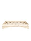 Orbit Bed Karup Design. Wooden bed frame on a white background