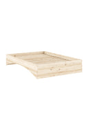 Orbit Bed Karup Design. Wooden bed frame on a white background
