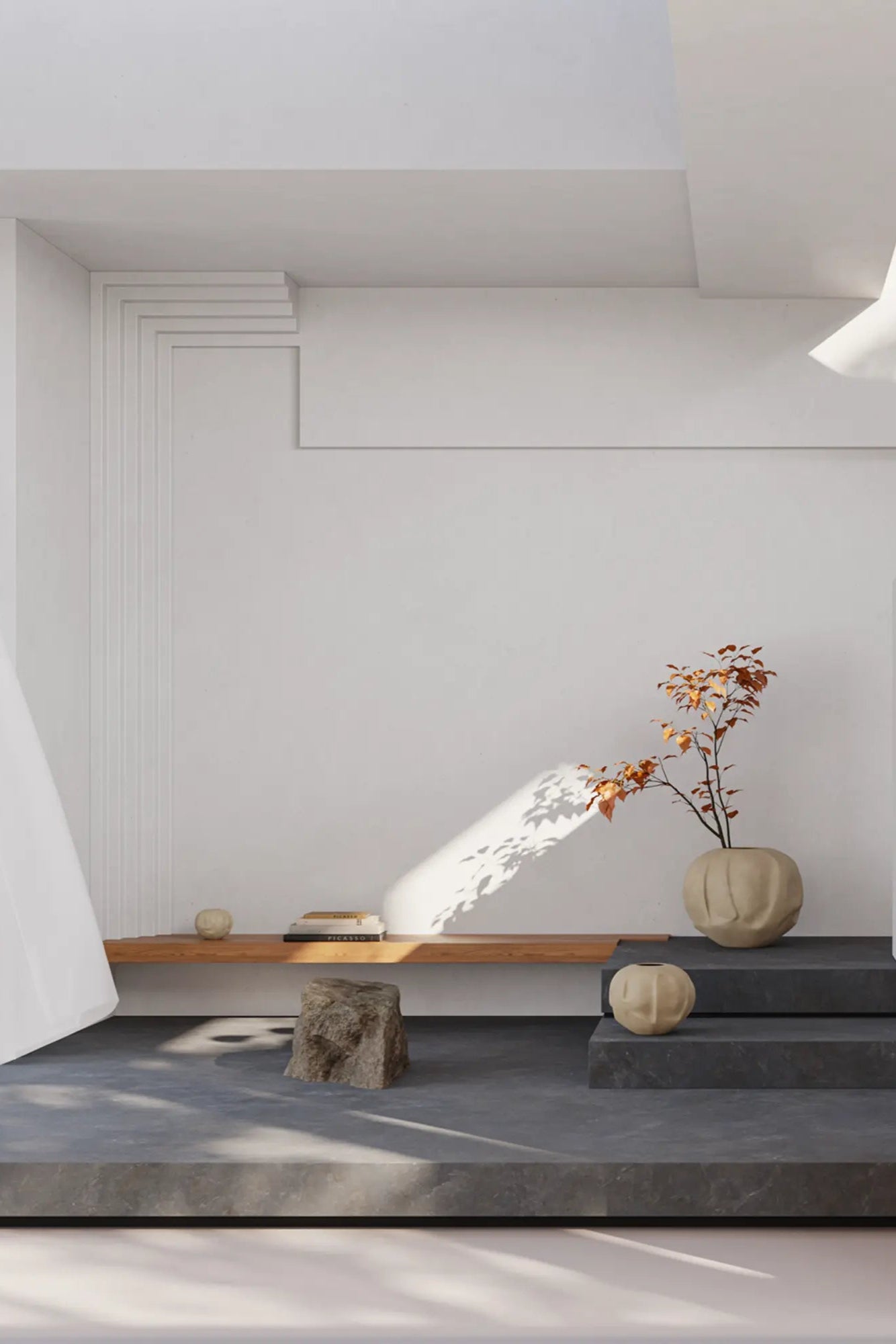 Orimono Vase - Big as a stunning focal point on a mantel or shelf