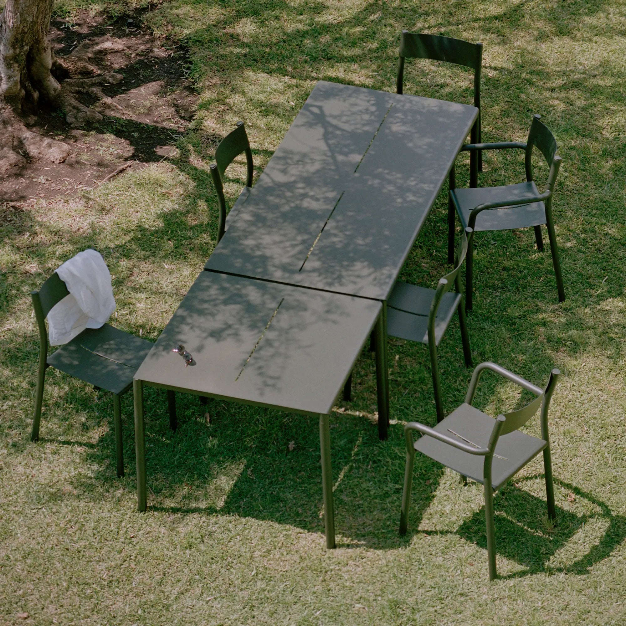 Outdoor May Table with built-in cooler for drinks and snacks