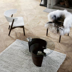 No7 Coffee Table Ø70 in sleek black finish, perfect for modern living spaces