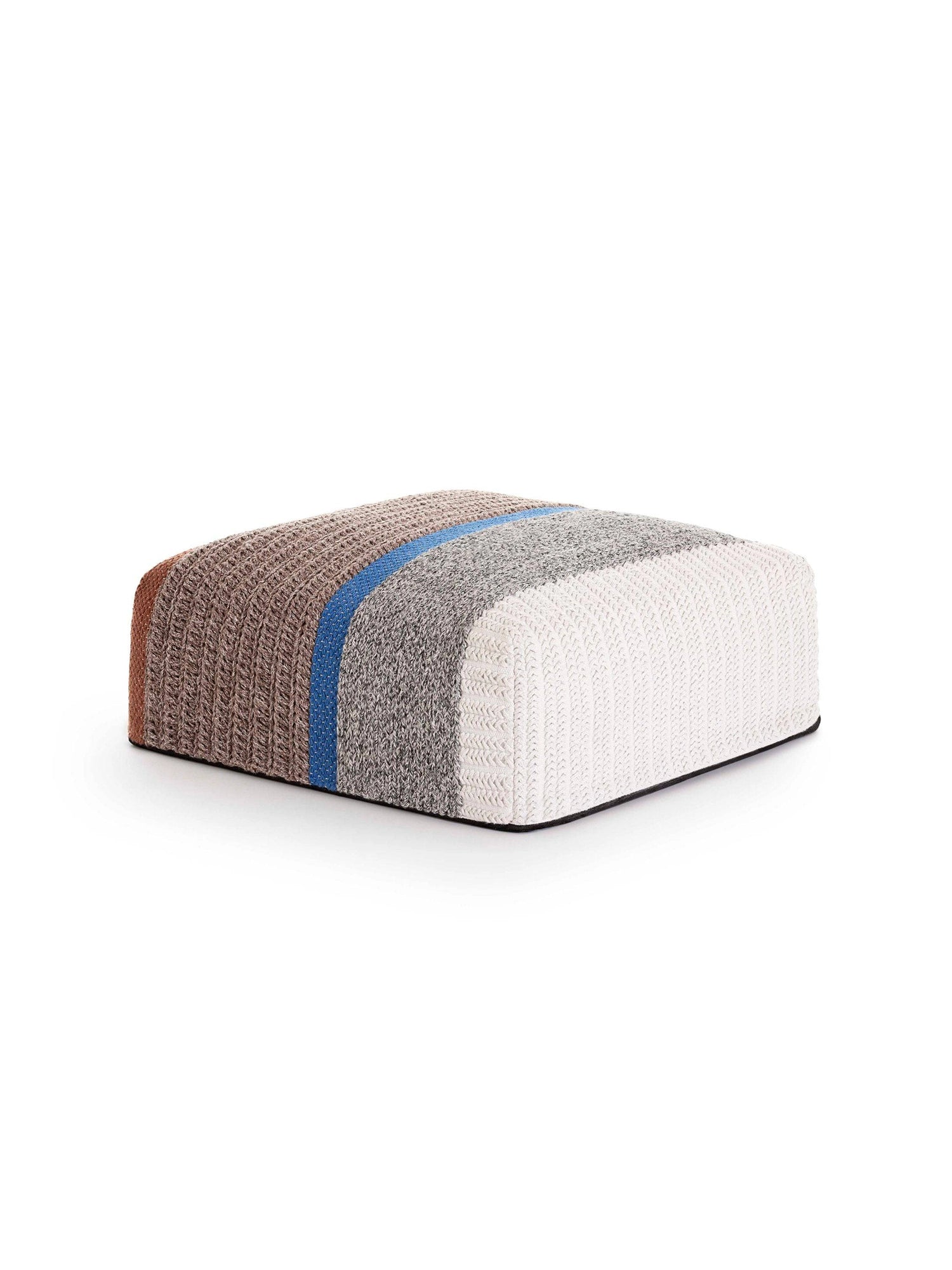 Mangas Outdoor Pouf - Multicolor by GAN Rugs - THAT COOL LIVING
