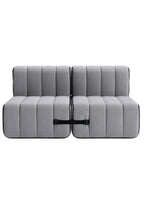 Curt Modular Sofa System - Fabric Jet - THAT COOL LIVING