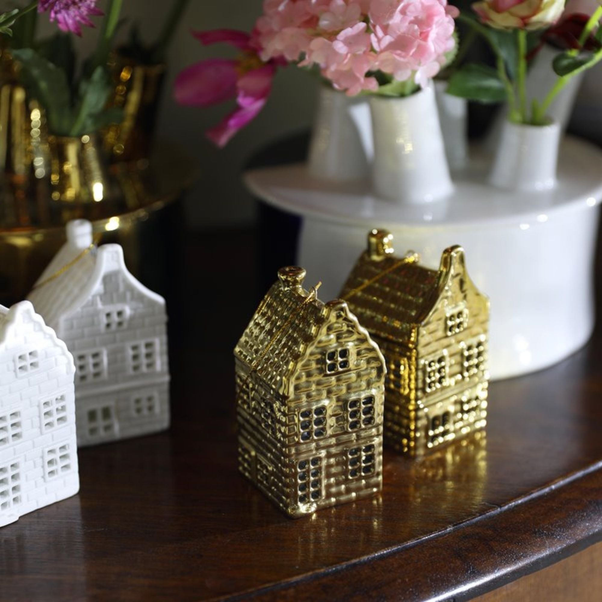 Canal House Ornament - Set of 2