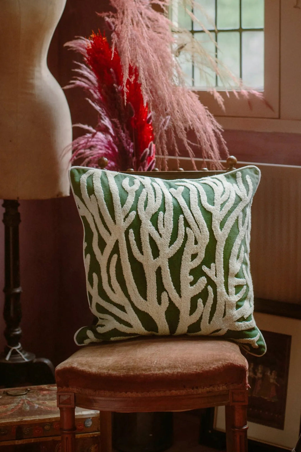 Lauren Cushion in playful polka dot pattern for a fun look