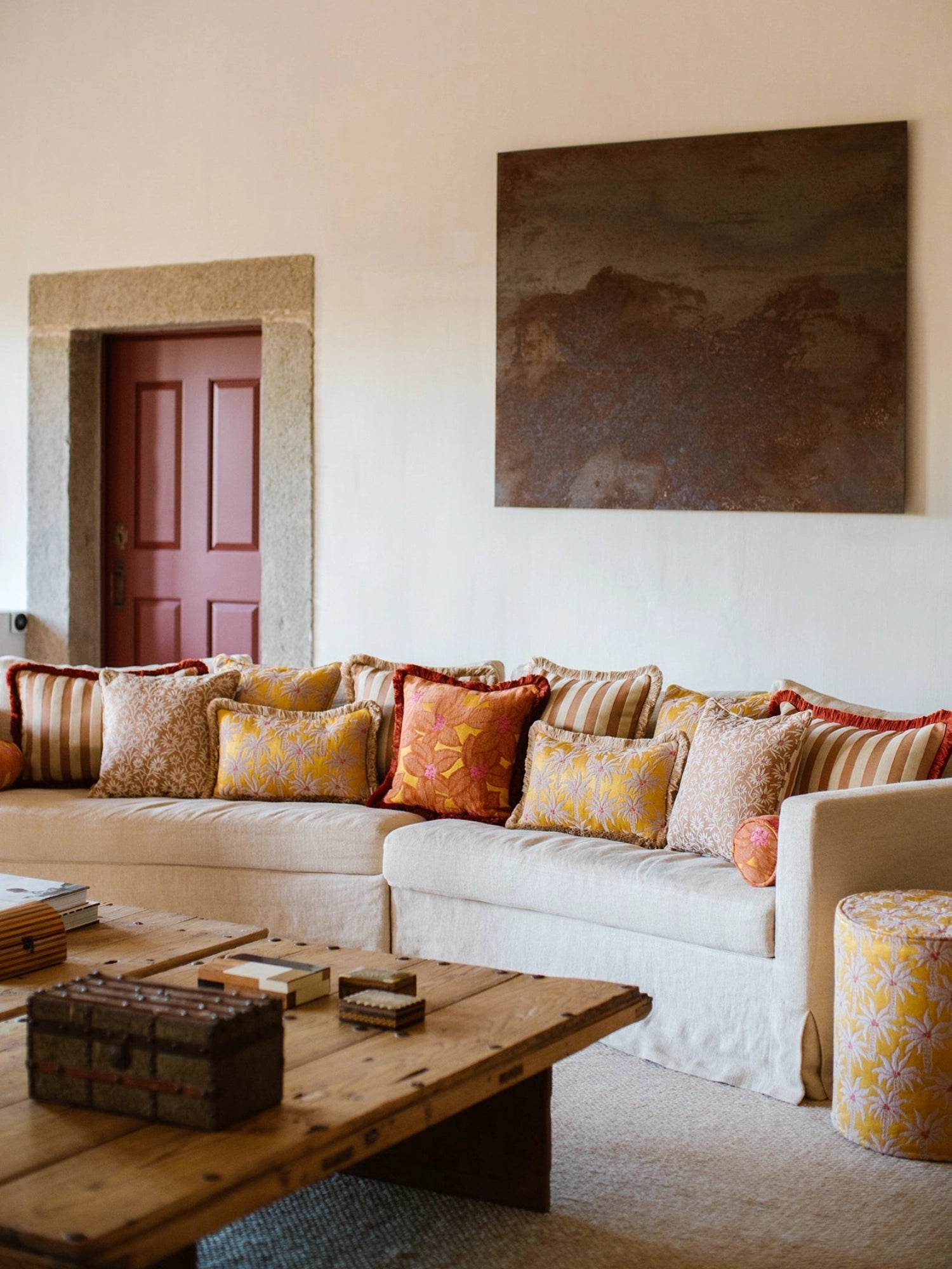 Double Sided Brigitte & Lauren Throw Pillow by Palais - THAT COOL LIVING