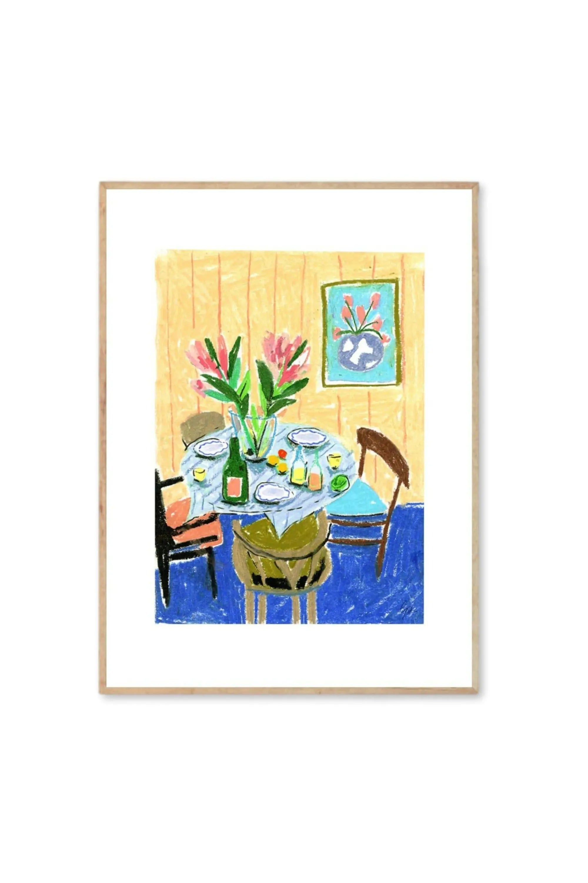 Pastel Table - Art Print by The Poster Club - THAT COOL LIVING