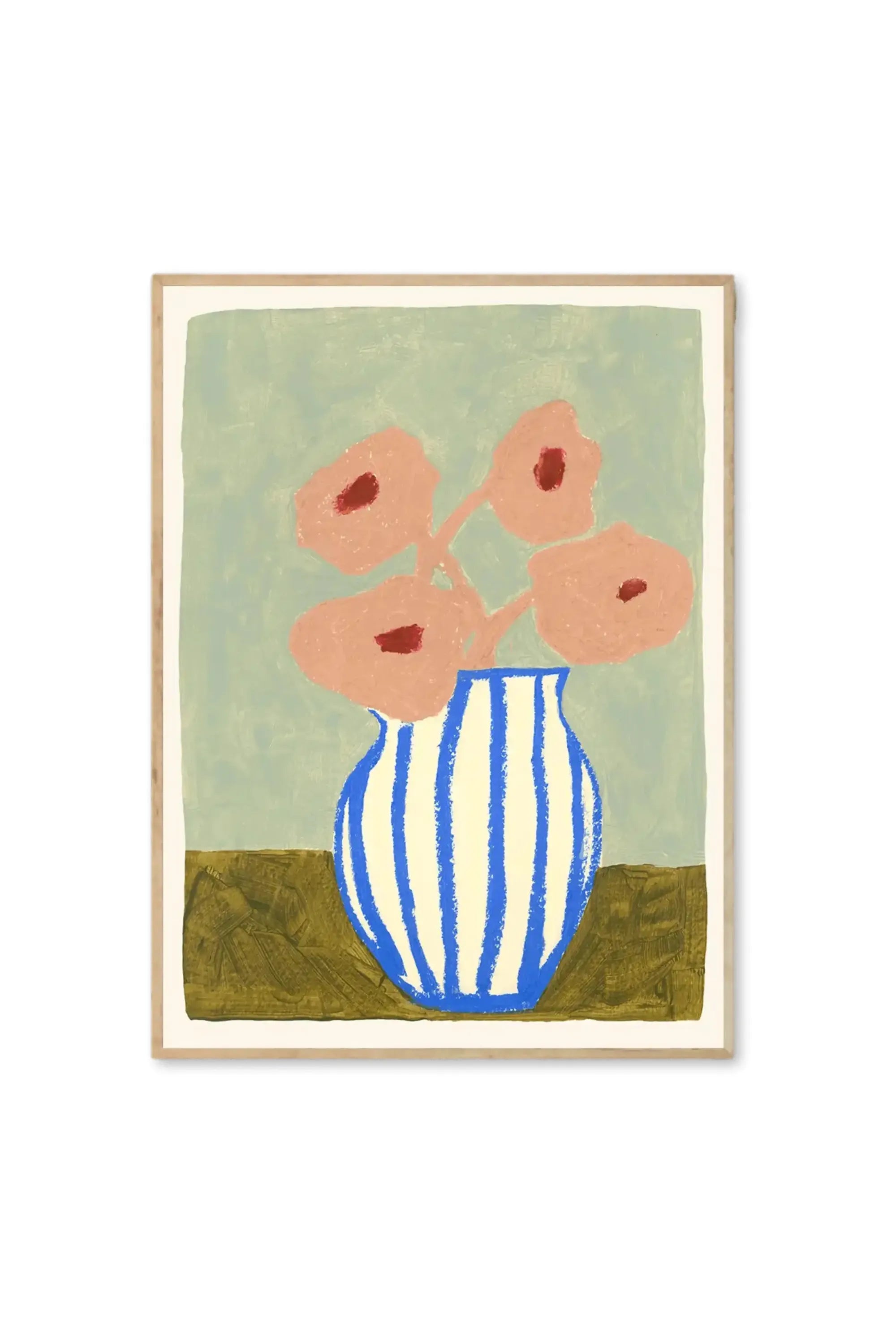 Pink Flowers - Art Print by The Poster Club - THAT COOL LIVING