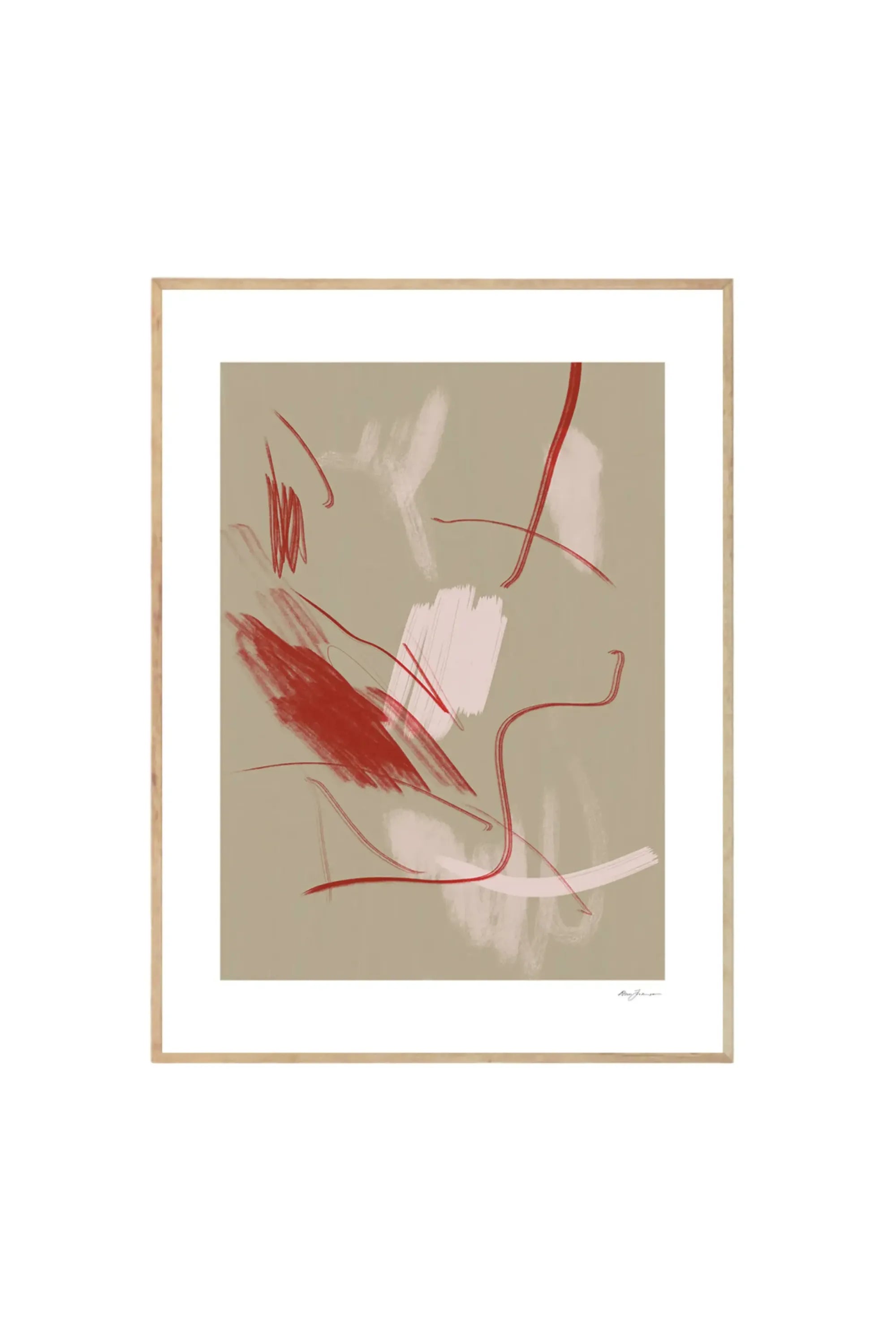 Pink Thoughts - Art Print by The Poster Club - THAT COOL LIVING