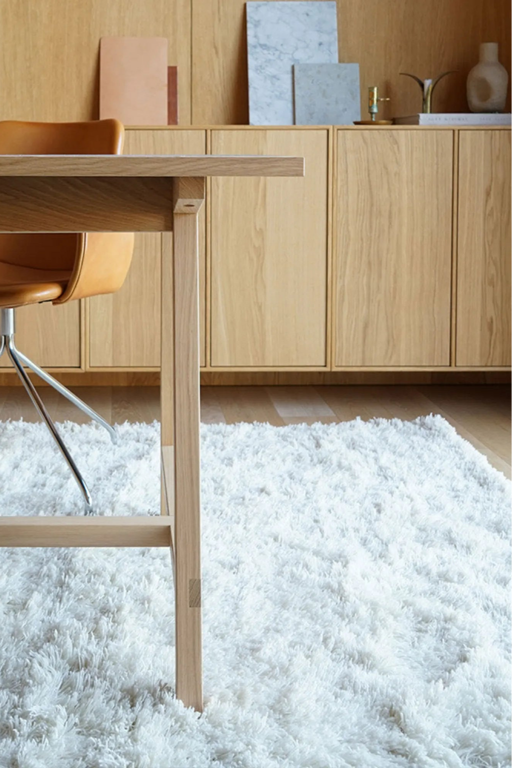 Large Rya Rug featuring a unique Scandinavian design in vibrant colors