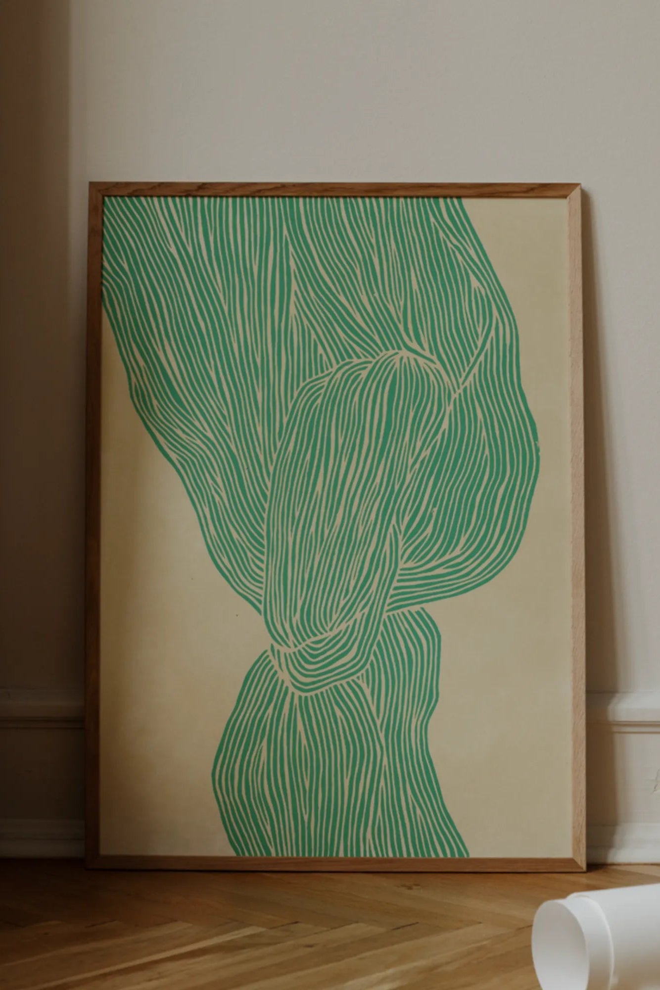 The Line – Green: A modern, minimalist, and sustainable home decor piece