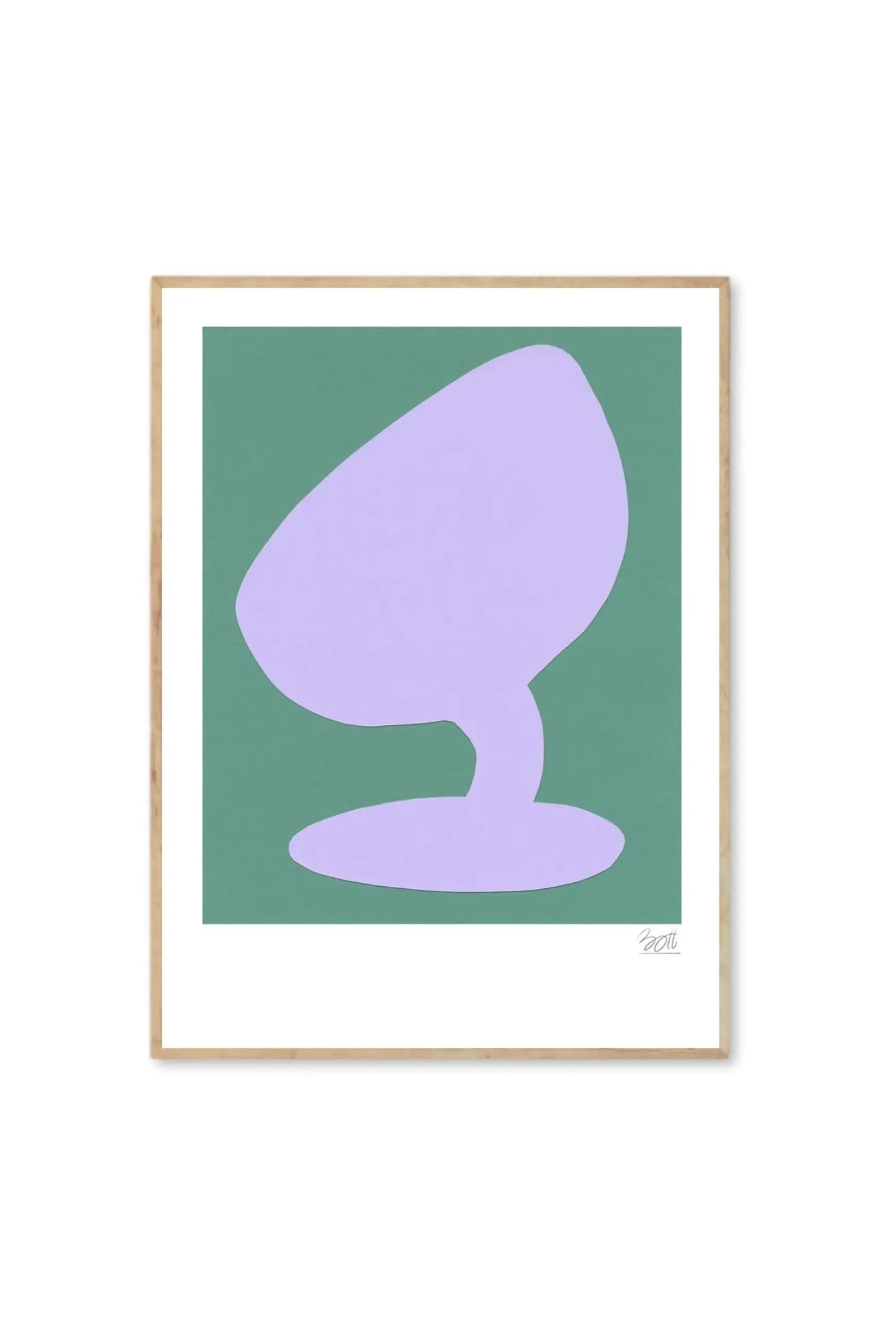 Red Wine - Art Print by The Poster Club - THAT COOL LIVING