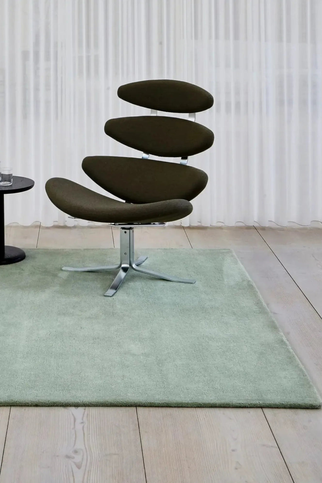  High angle view of RePeat Rug, showcasing its versatility and durability