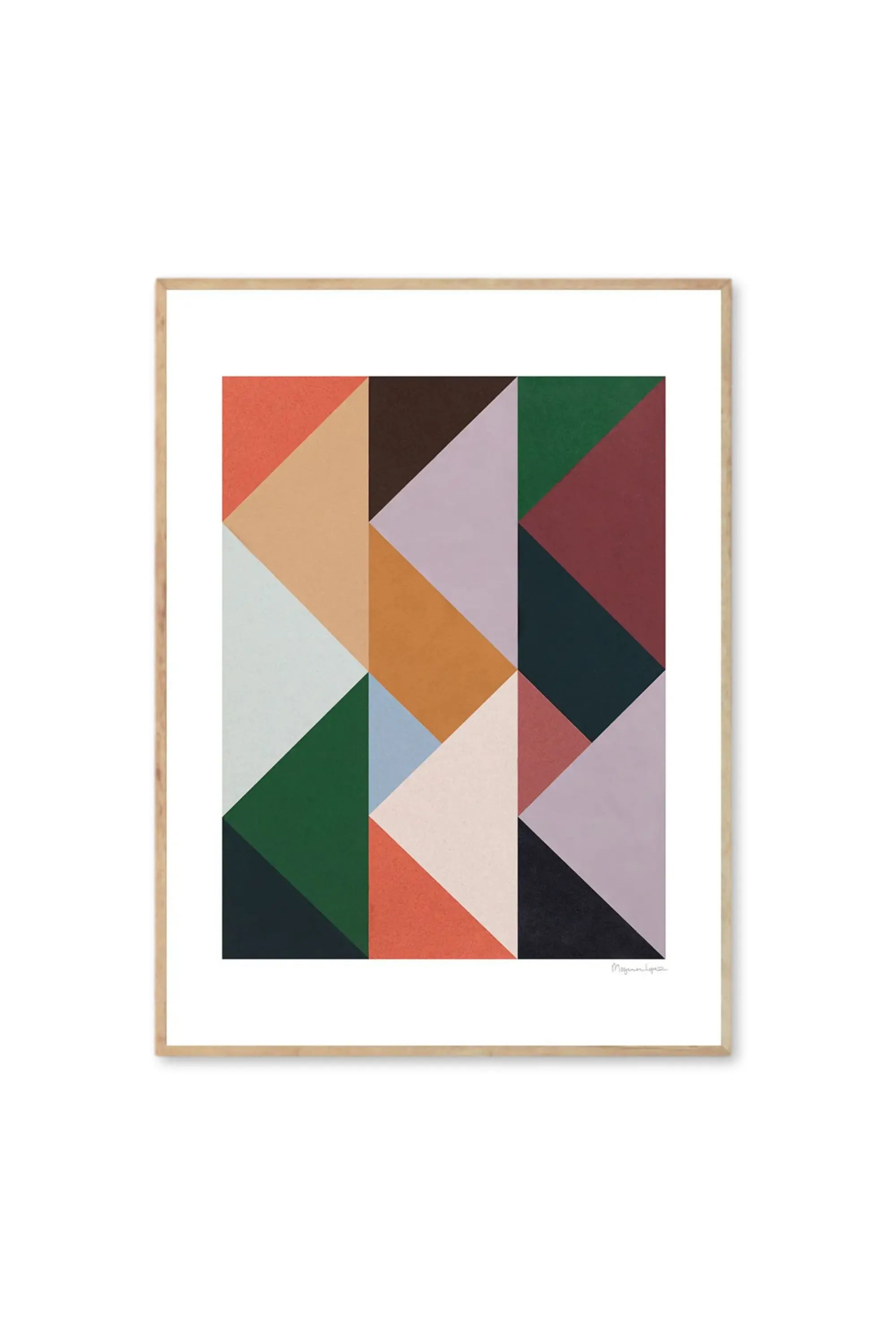 Rhythm of Triangles - Art Print by The Poster Club - THAT COOL LIVING
