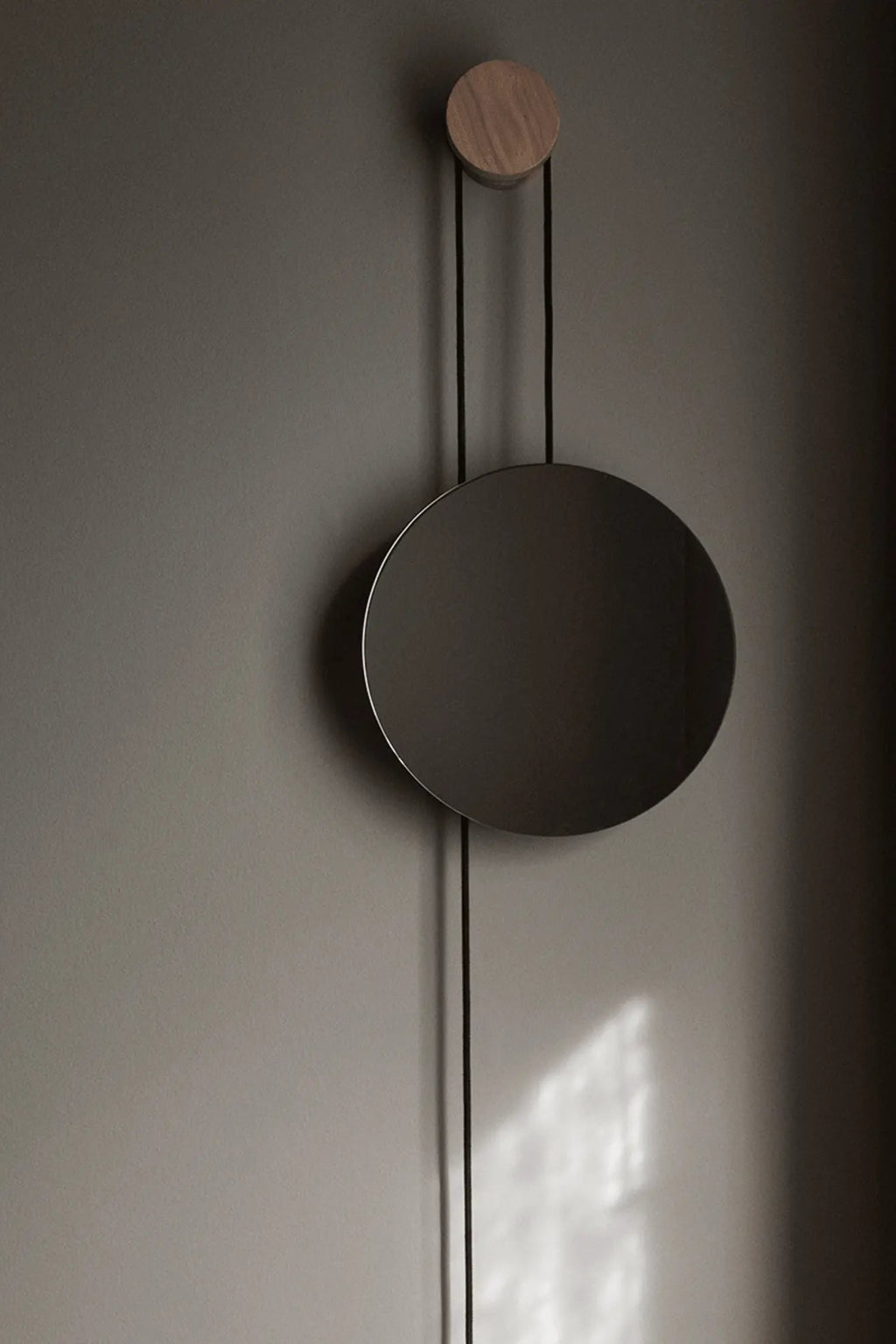 Modern Rise & Shine Wall Mirror with geometric pattern and antique finish