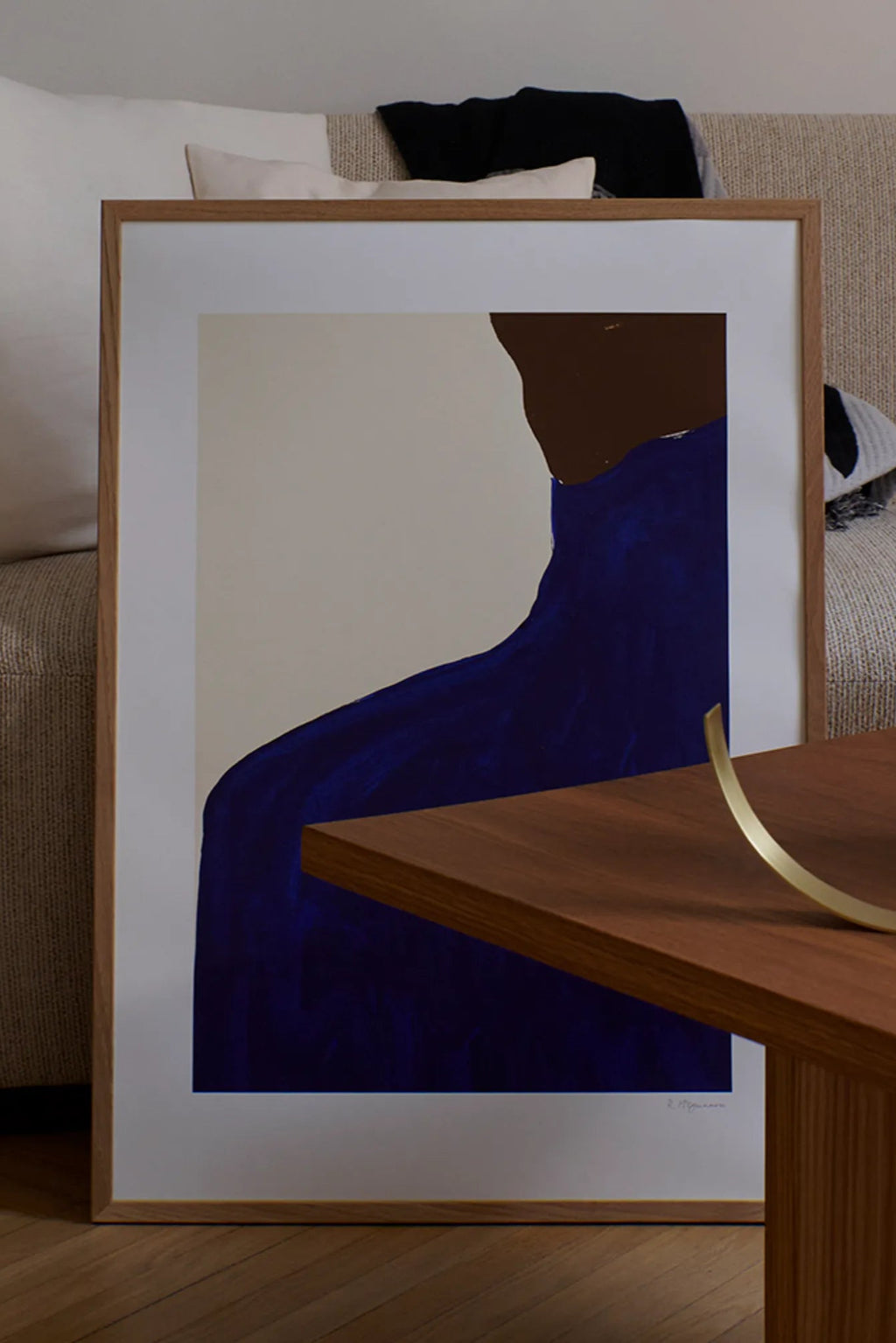 Blue skirt with a flowing design and a rich blue color