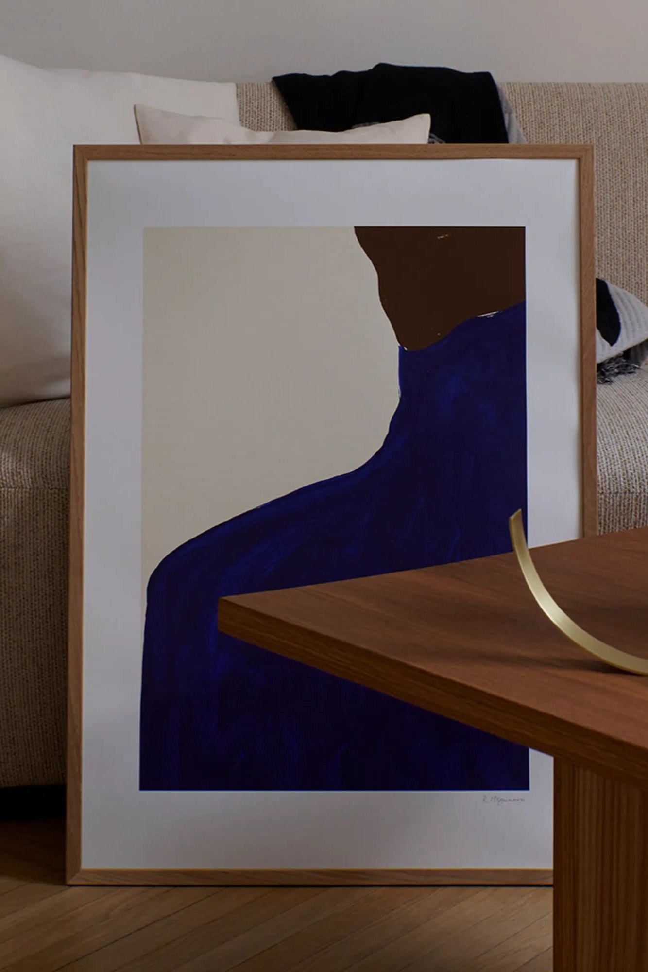 Blue skirt with a flowing design and a rich blue color