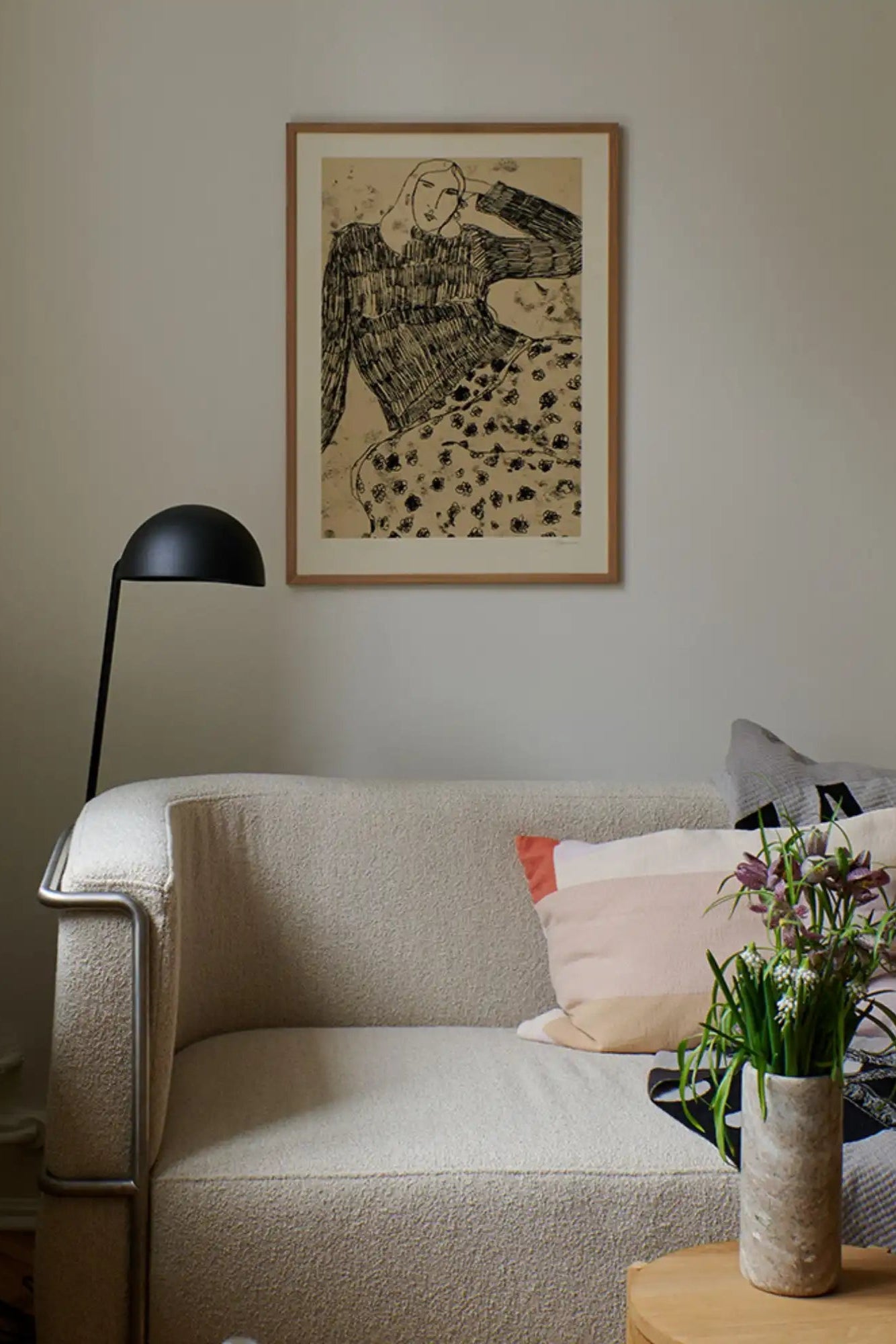 Leaning Woman - Art Print by The Poster Club - THAT COOL LIVING