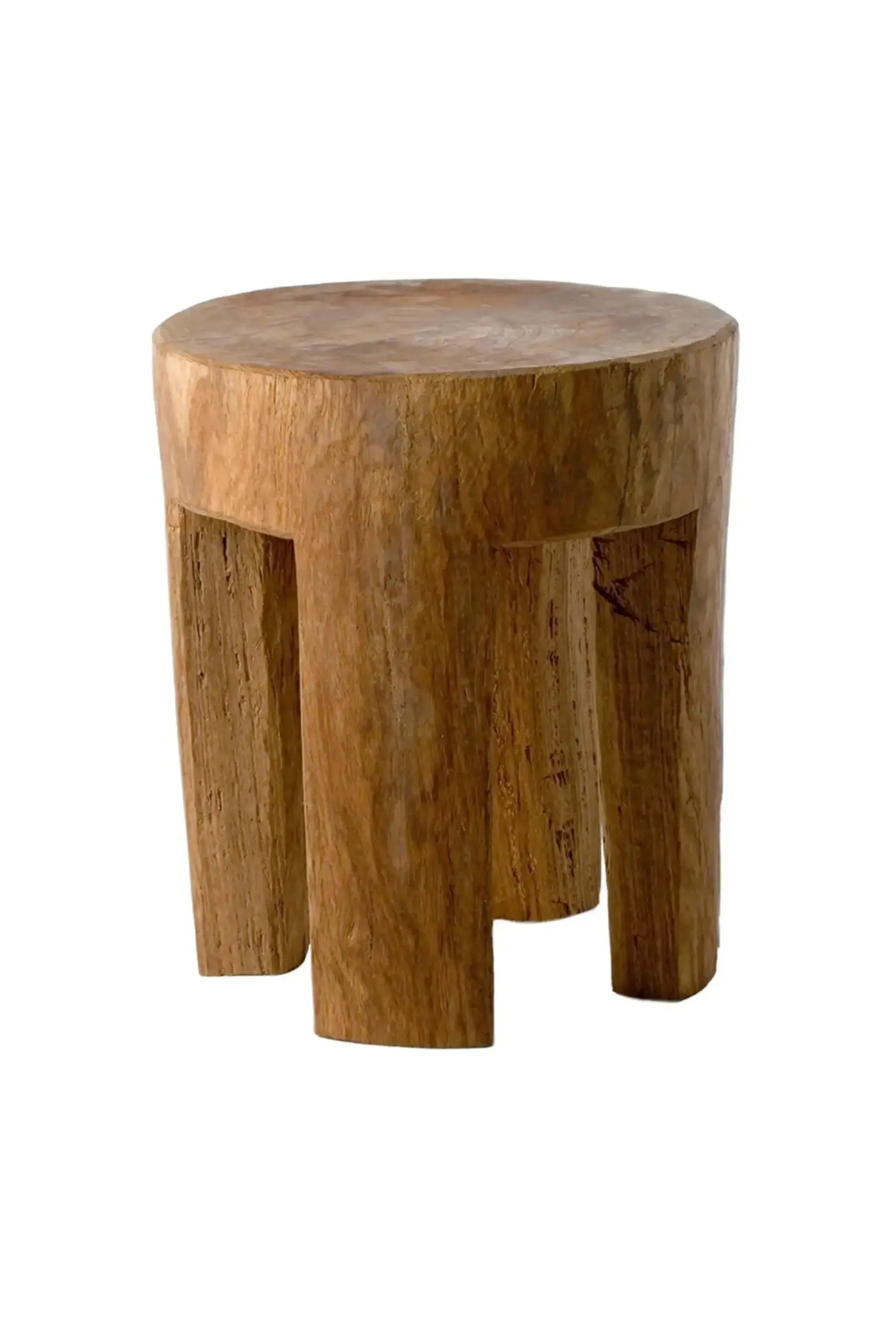 Round Four Square Legs Stool by POLSPOTTEN - THAT COOL LIVING