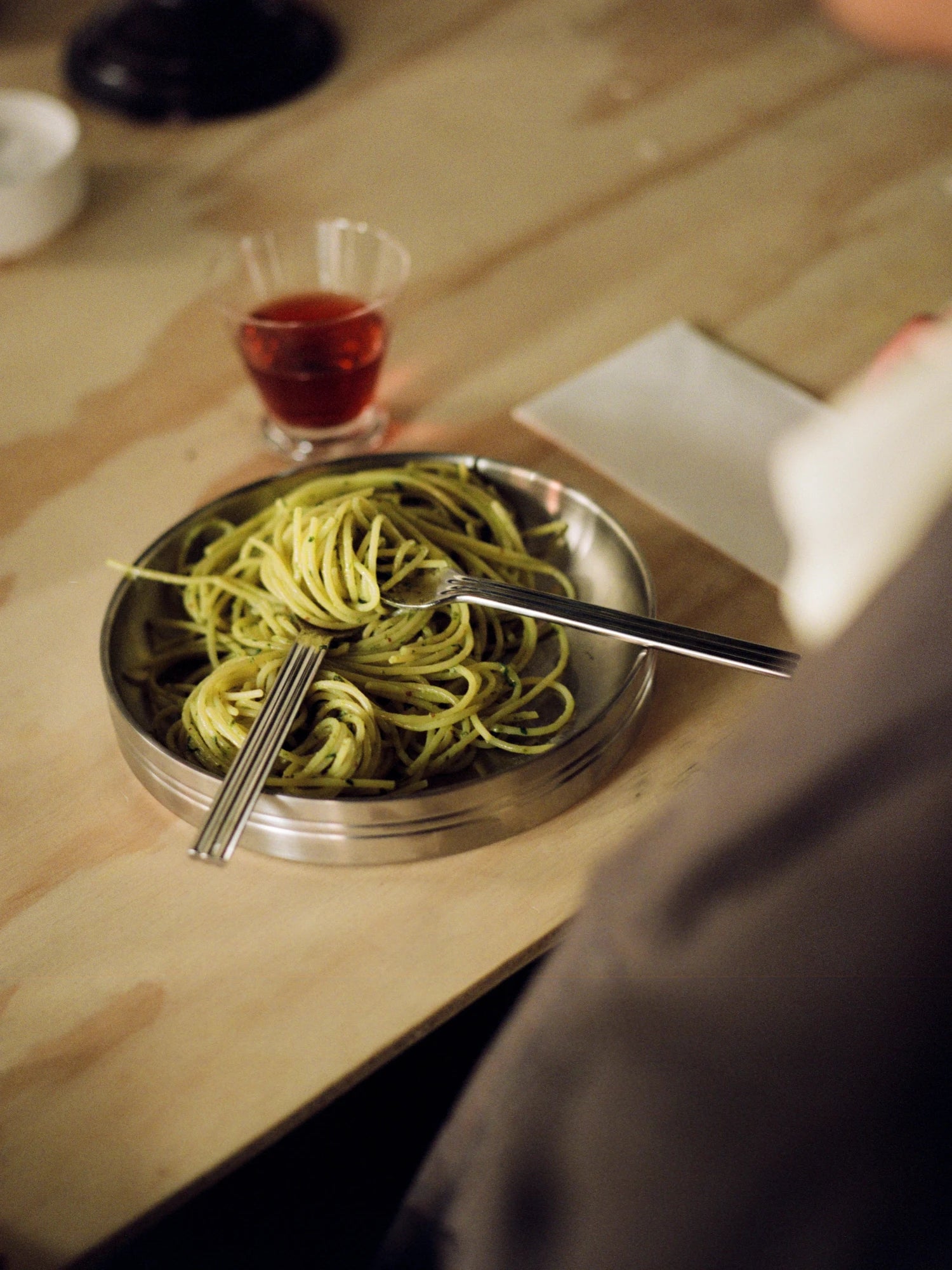 Stainless Steel Pasta Plate by Service Projects - THAT COOL LIVING