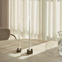 Handcrafted tall candles made of high-quality wax for ambient lighting