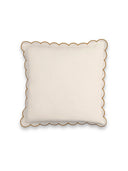 Scalloped Square Throw Pillow