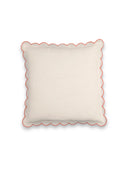 Scalloped Square Throw Pillow