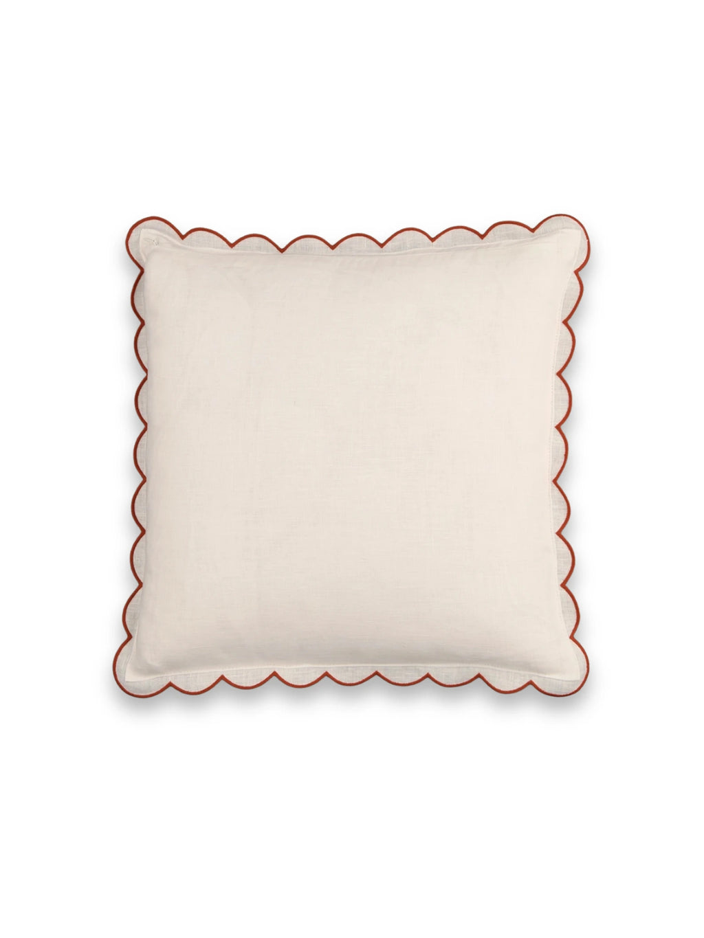 Scalloped Square Throw Pillow