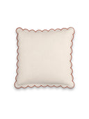 Scalloped Square Throw Pillow
