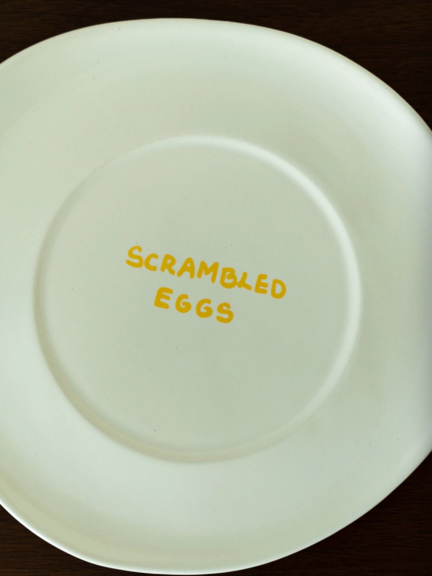 Scrambled Eggs Plate by TCL Selects - THAT COOL LIVING