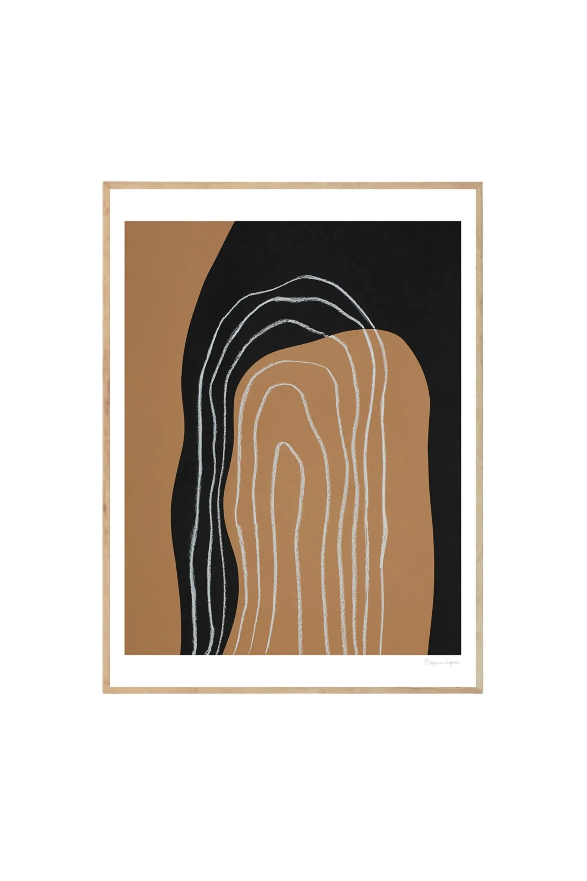 Shapes And Lines No 1 - Art Print by The Poster Club - THAT COOL LIVING