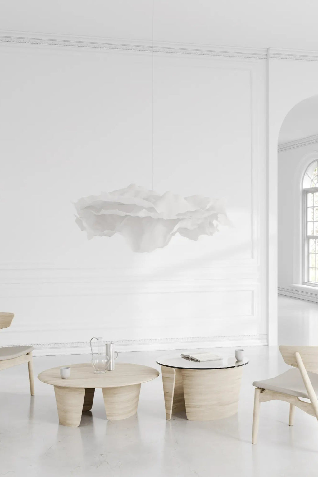 Round No 7 Coffee Table Ø90 with elegant wood finish, adding warmth to any space