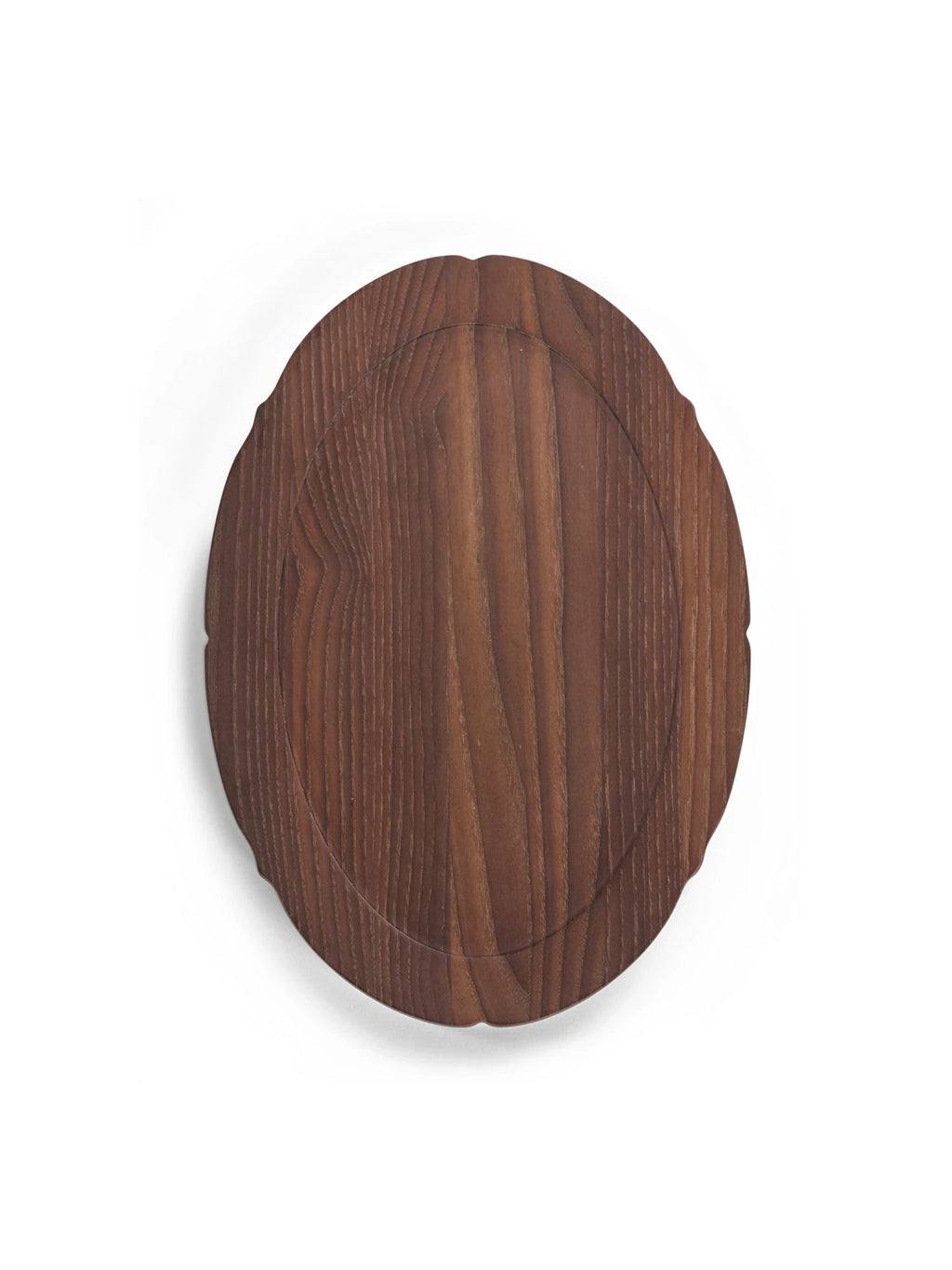 Silhouette Oval Wood Tray