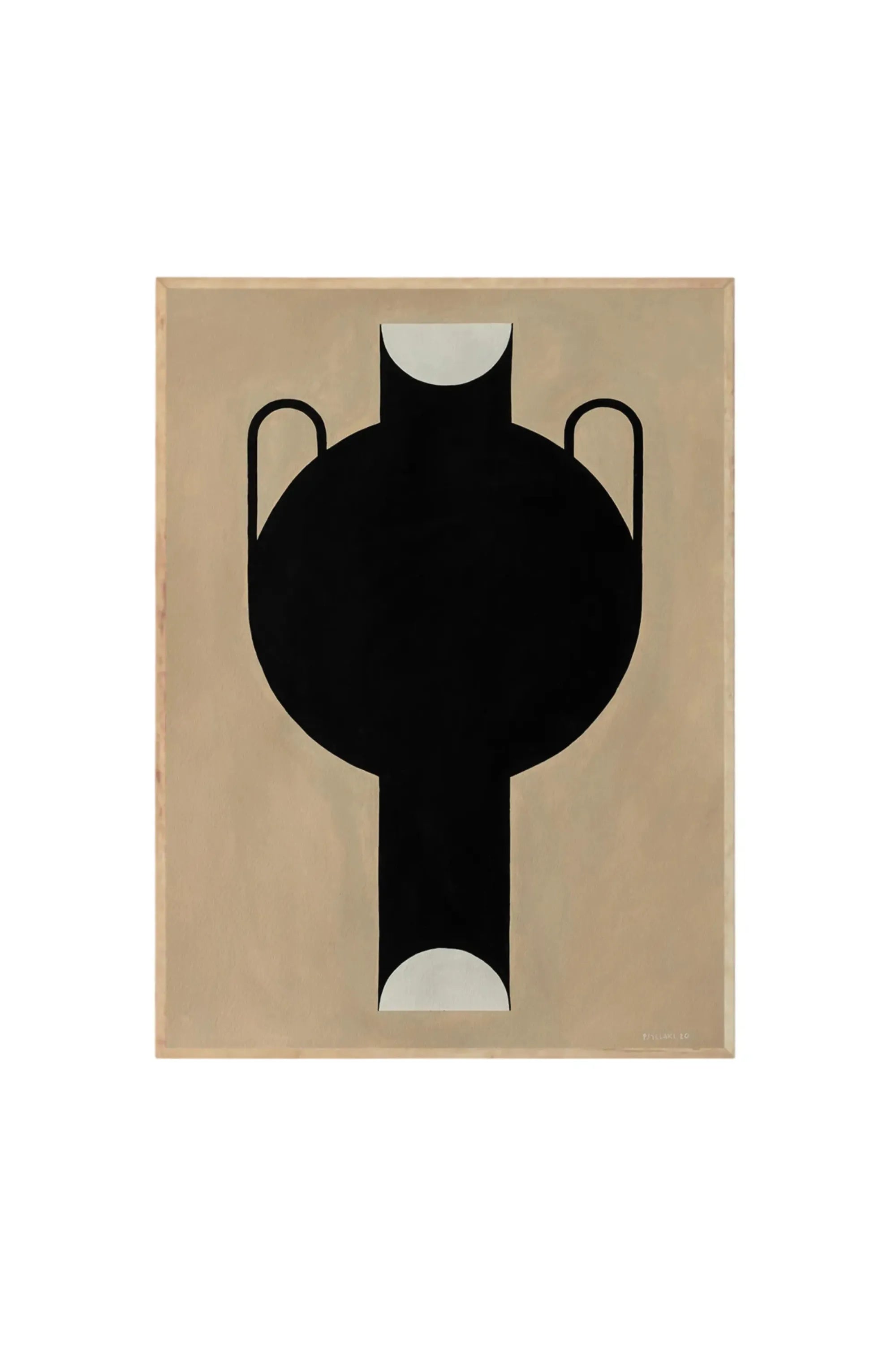 Silhouette Of A Vase 07 - Art Print