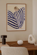  Detailed blue and white stripes with a Concorde aircraft motif 