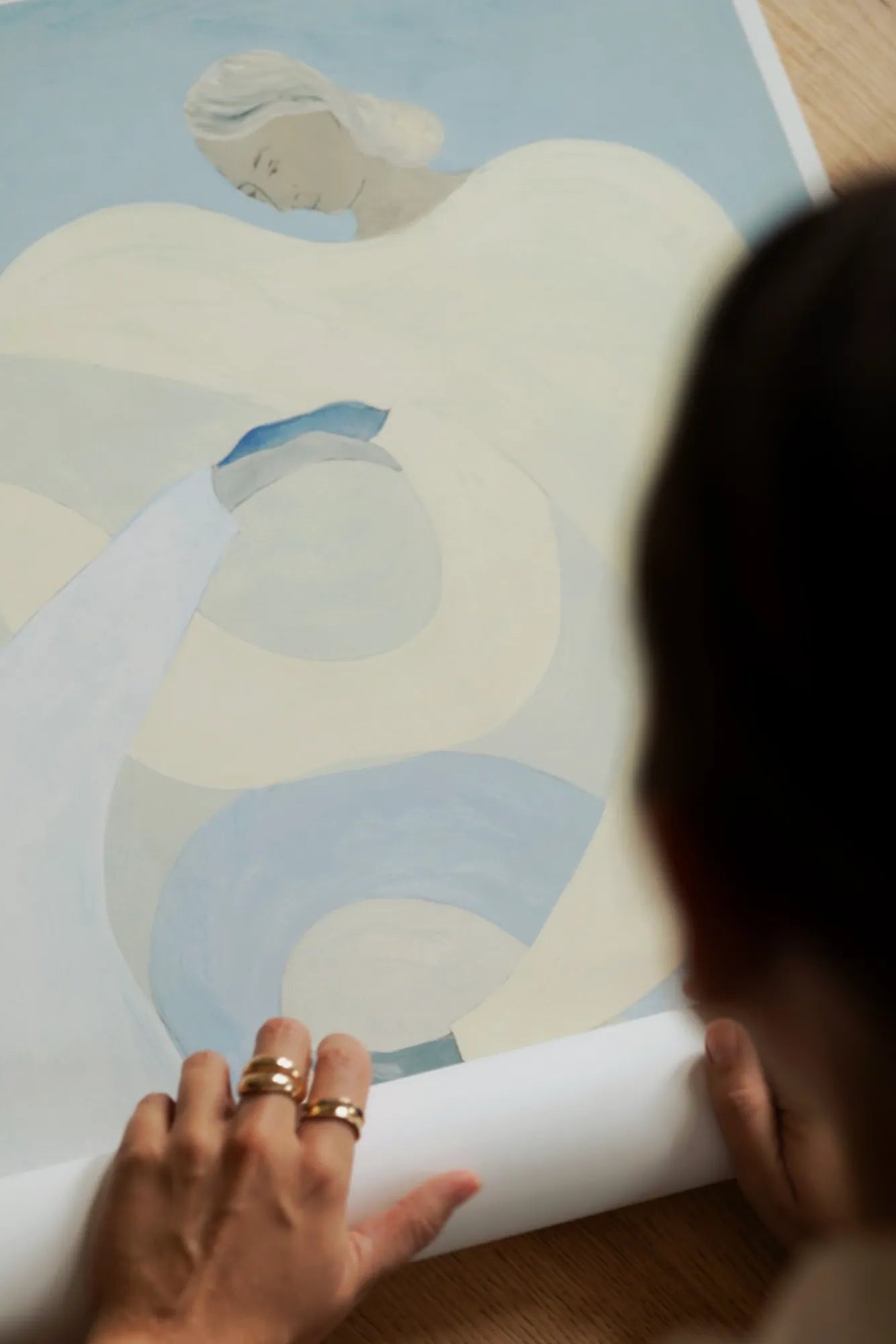 Close-up of Hold You – Blue product showing intricate details and craftsmanship