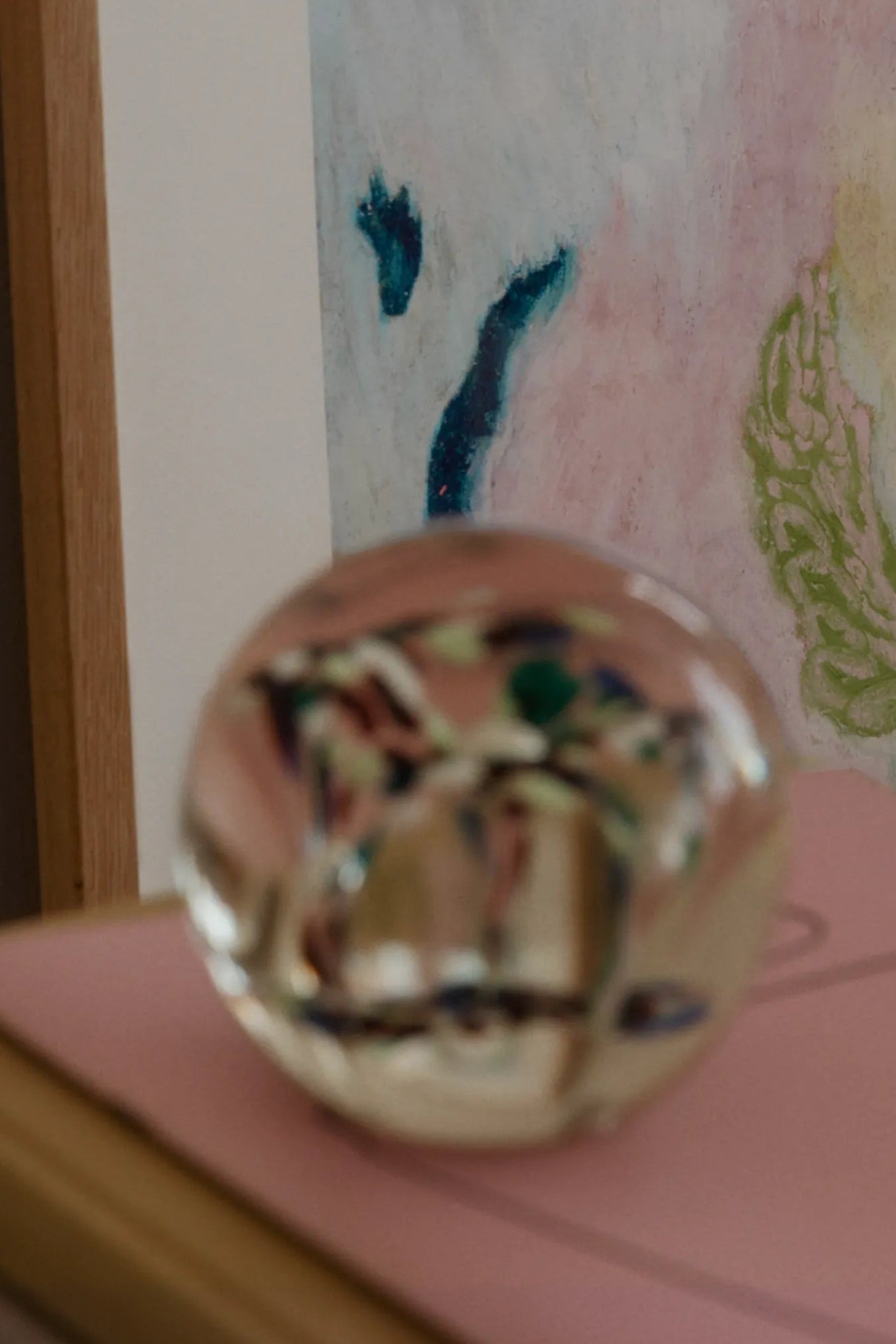  Close-up of Little Green gentle baby shampoo in a clear bottle with a green cap