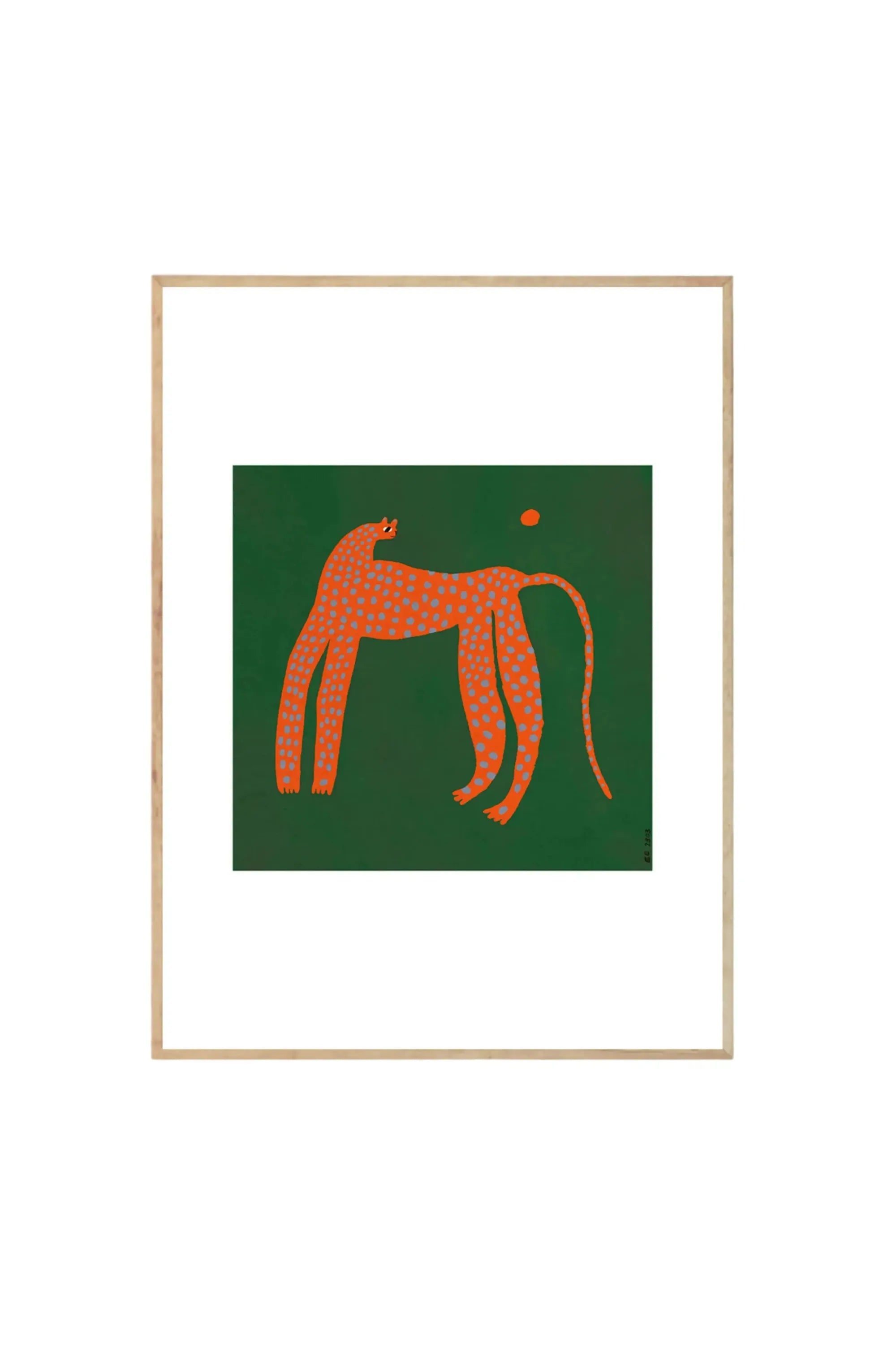 Spotted Panther - Art Print by The Poster Club - THAT COOL LIVING