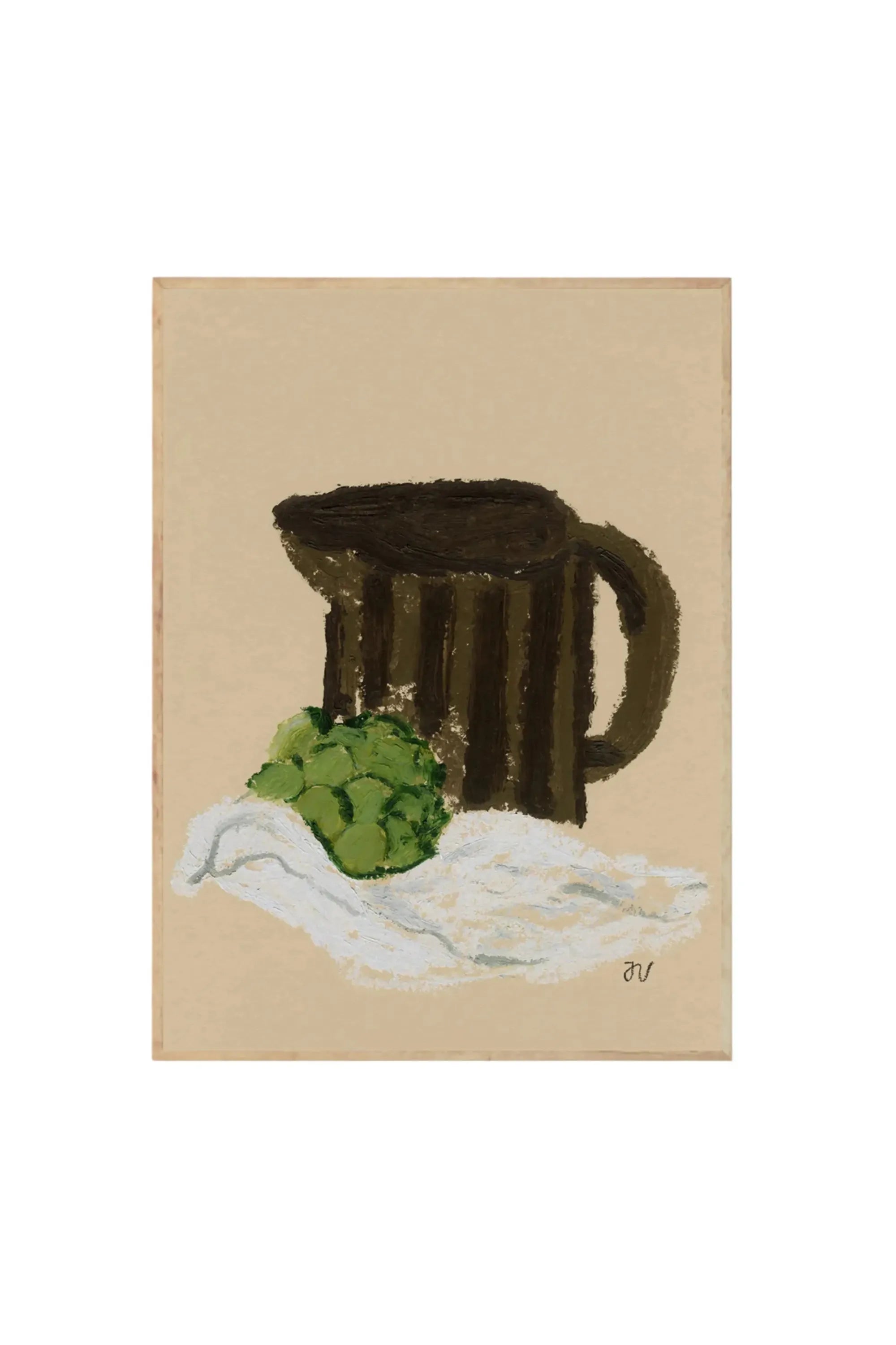 Still Life with Artichoke - Art Print by The Poster Club - THAT COOL LIVING