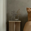 Metallic candle holder with sleek and versatile design for any space