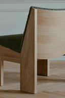  High-quality craftsmanship of the Tenon Armchair with attention to detail