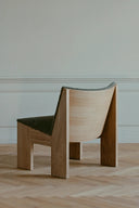  Detail shot of the durable and high-quality construction of Tenon armchair