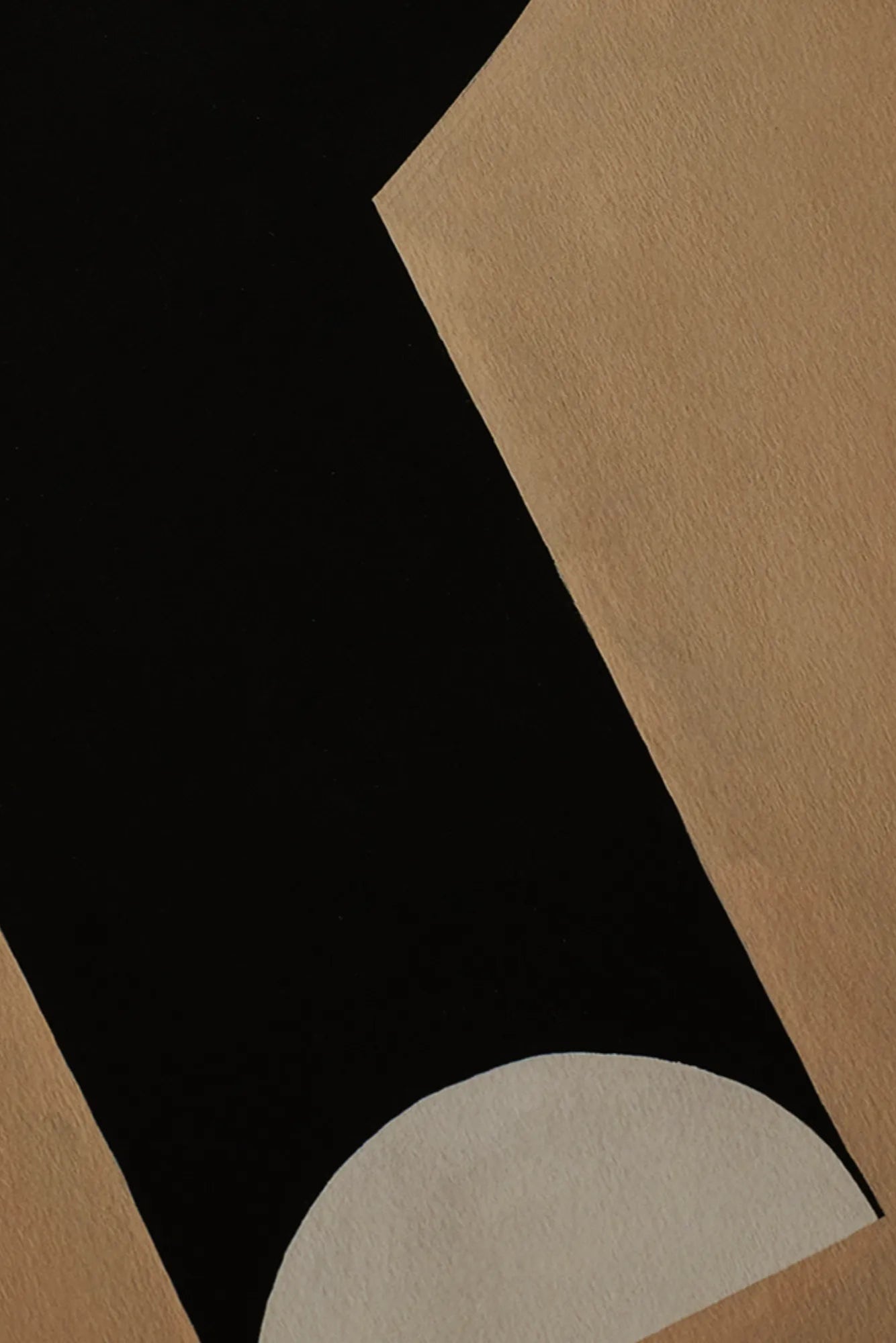 Handcrafted black vase with unique silhouette and elegant lines