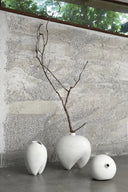 Sumo Vase - Big with a wide base and curved silhouette in matte black