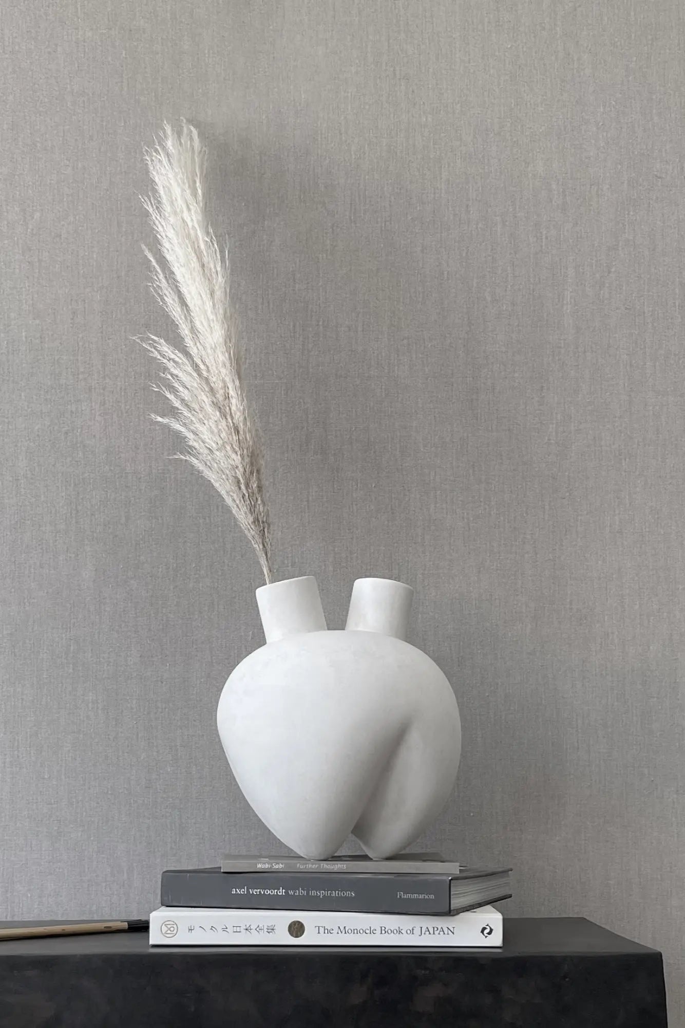 Large Sumo Vase - Horns featuring unique horn-shaped handles
