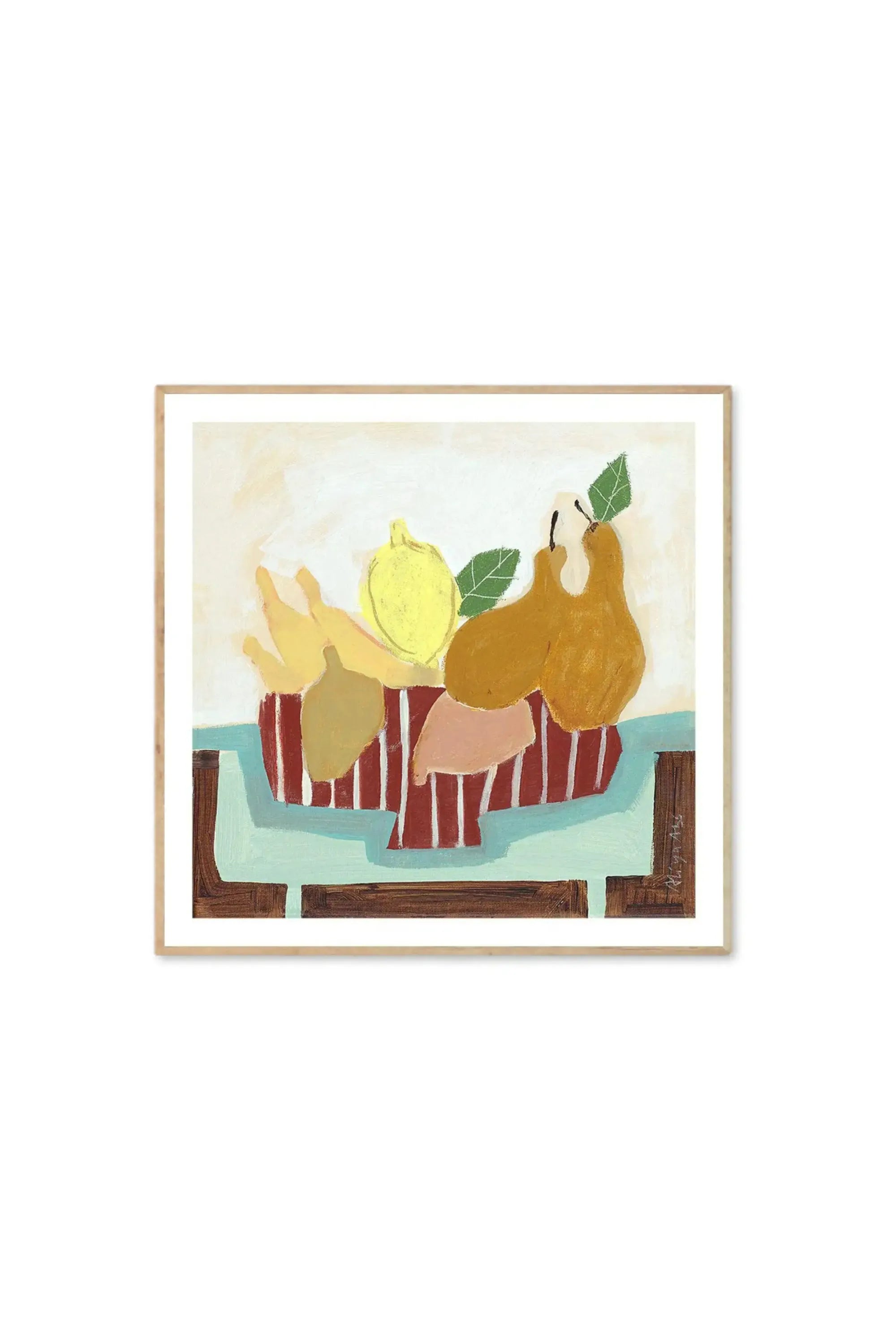 Sweet Pears - Art Print by The Poster Club - THAT COOL LIVING