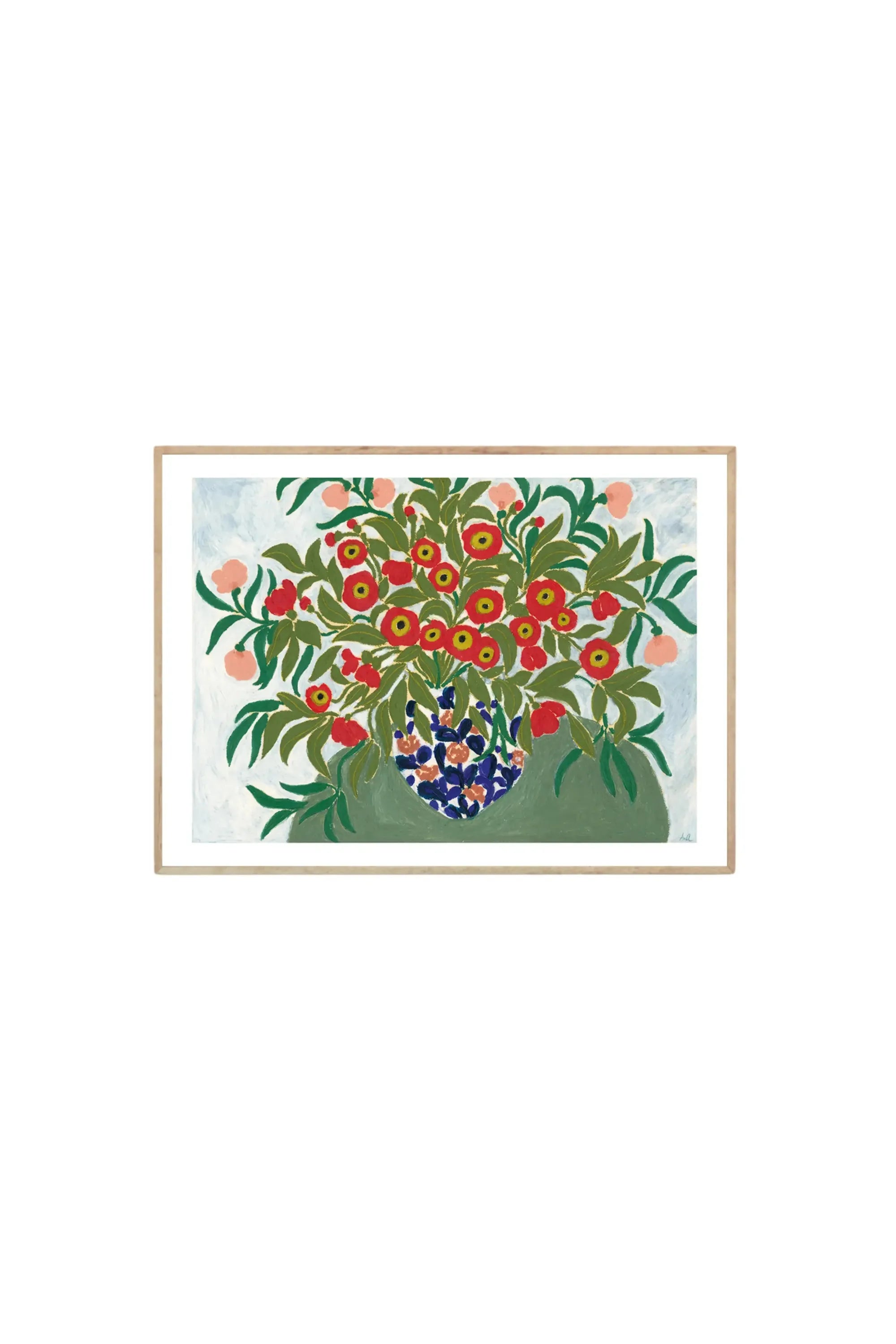 Table Flowers - Art Print by The Poster Club - THAT COOL LIVING