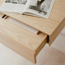 Contemporary Tana Wall Mounted Desk with White Finish and Floating Design
